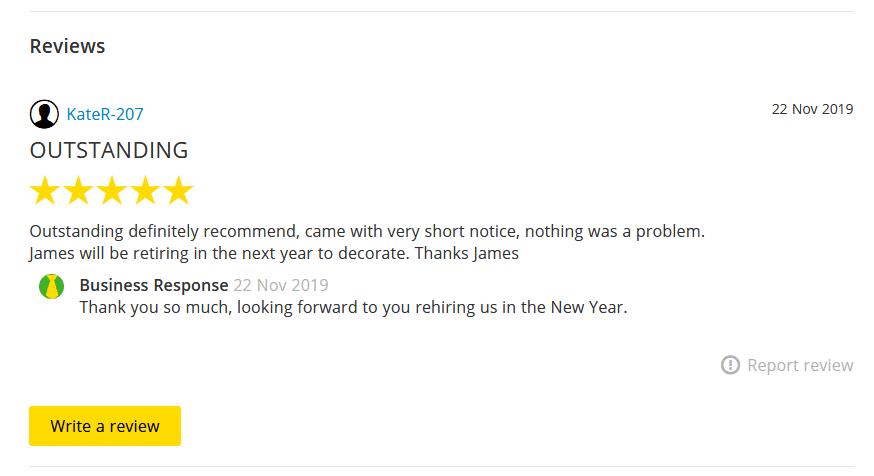 Handyman Reviews 2 Outstanding Definitely Recommend, Came With Very Short Notice, Nothing Was A Problem. James Will Be Retiring In The Next Year To Decorate. Thanks James