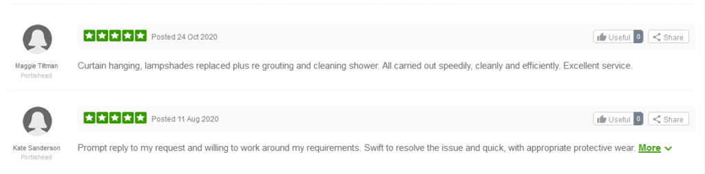Handyman Reviews 7 Prompt Reply To My Request And Willing To Work Around My Requirements. Swift To Resolve The Issue And Quick, With Appropriate Protective Wear. Pleasant And. Polite In Manner. Very Professional With Extremely Reasonable/Competitive Prices. Thank You Kste.